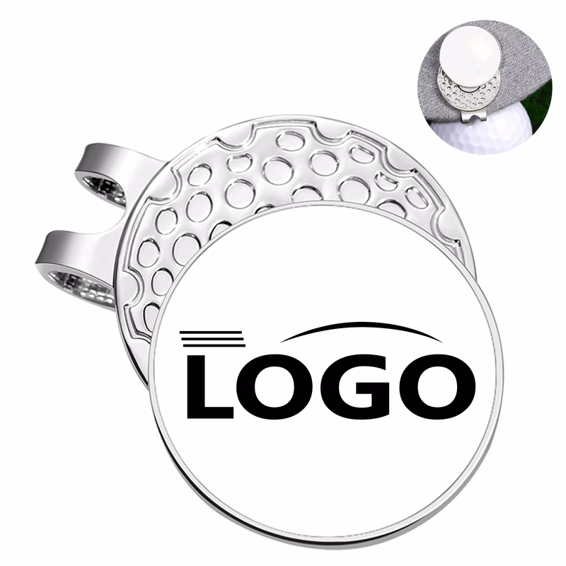 Magnetic Golf Ball Marker with Hat Clip ?C Steel
