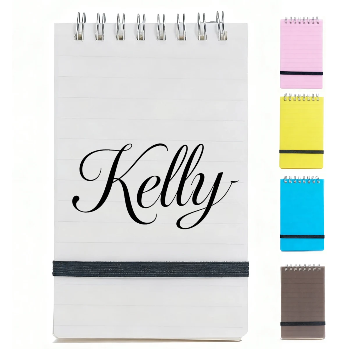 A7 PP Waterproof Cover Spiral Notebook w/ Elastic Band 1