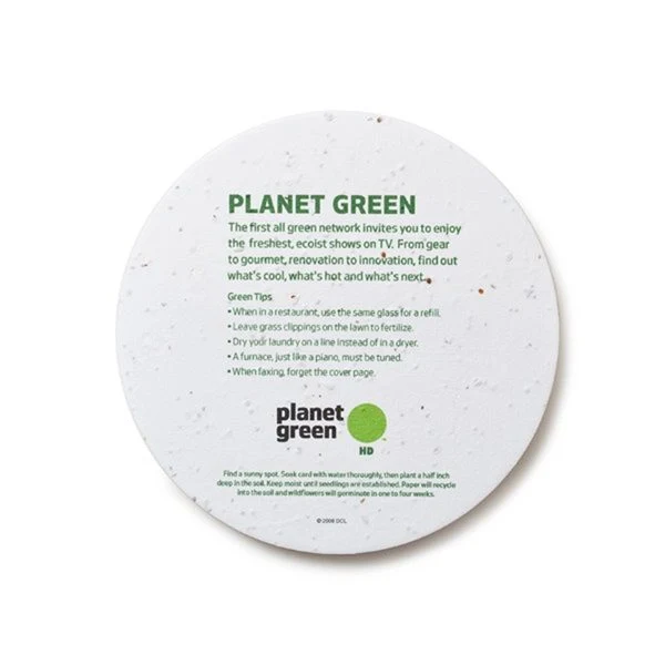 Seed Paper Coaster, 4.75 Circle 1