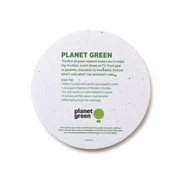 Seed Paper Coaster, 4.75 Circle