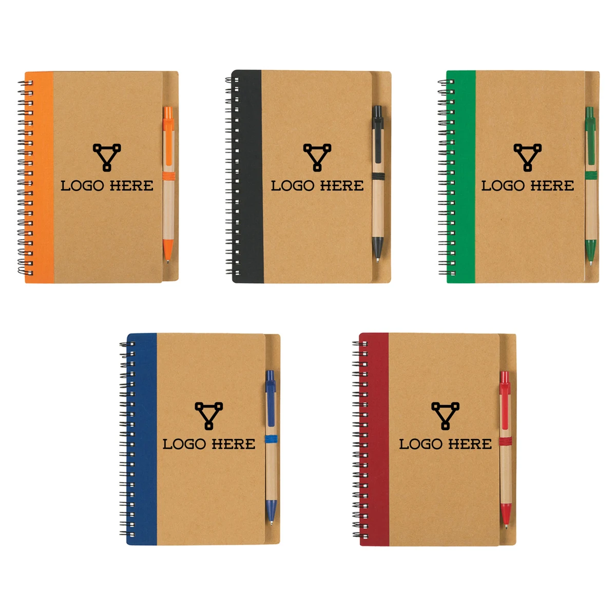 A5 Kraft Cover Eco-Print Notebook 1