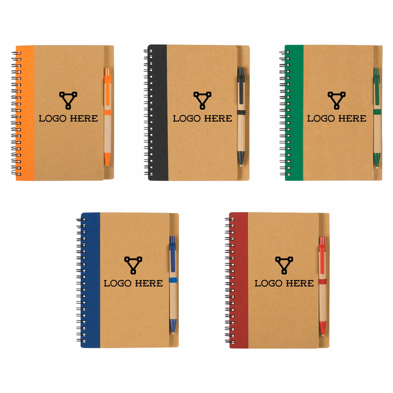 A5 Kraft Cover Eco-Print Notebook