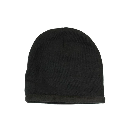 Roll Down Acrylic & Polar Fleece Beanie - Toque 1