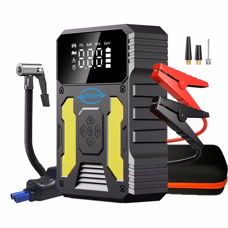 12V High Power Car Battery Jump Starter with Air Pump