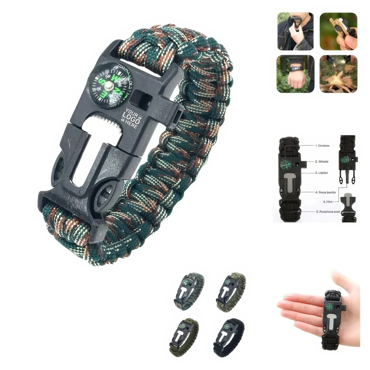 Outdoor Emergency Survival Bracelet 1