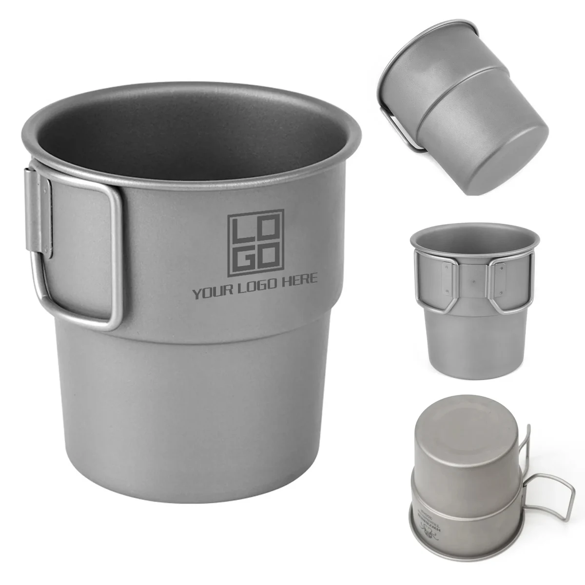 10oz Pure Titanium Mugs For Camping Coffee Cups 1