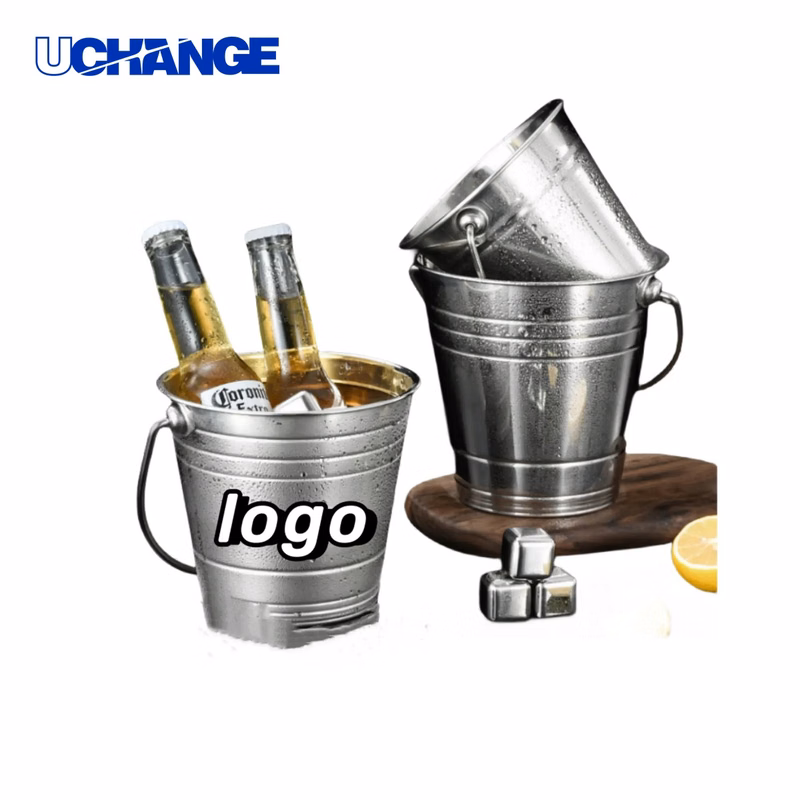 Stainless Steel Ice Bucket Container for Wine Service