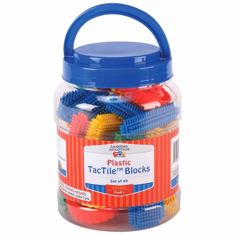 TacTile Blocks - Set of 49 Assorted Colors
