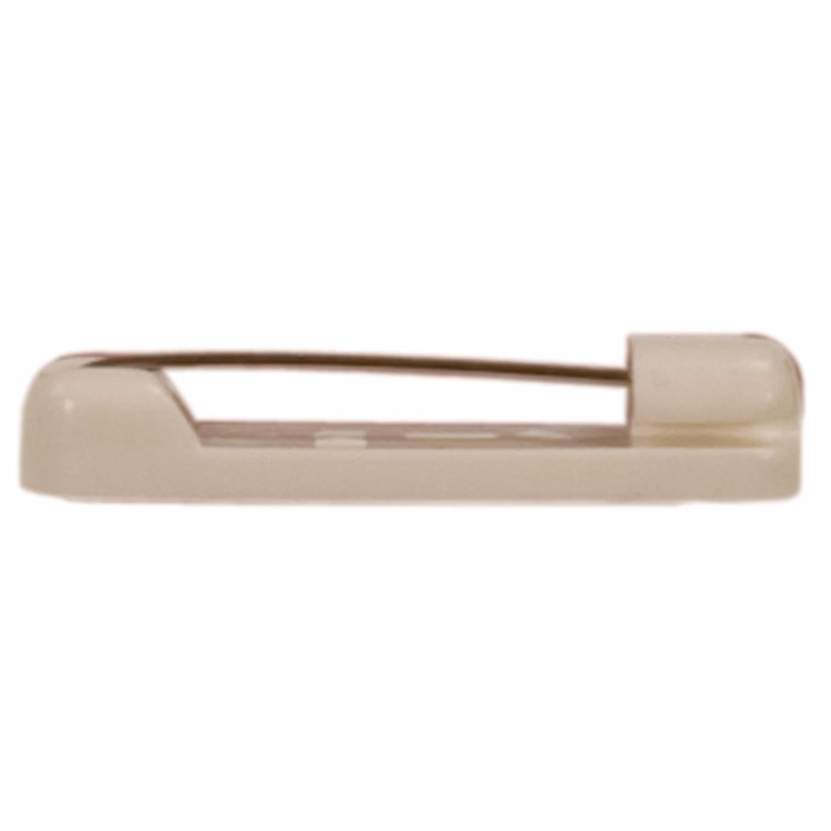 White Plastic Bar Pin