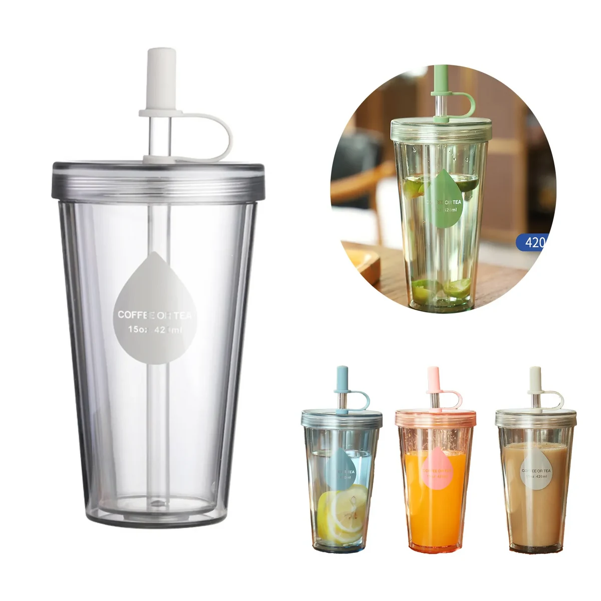 Double Sippy Cup With Cover 1