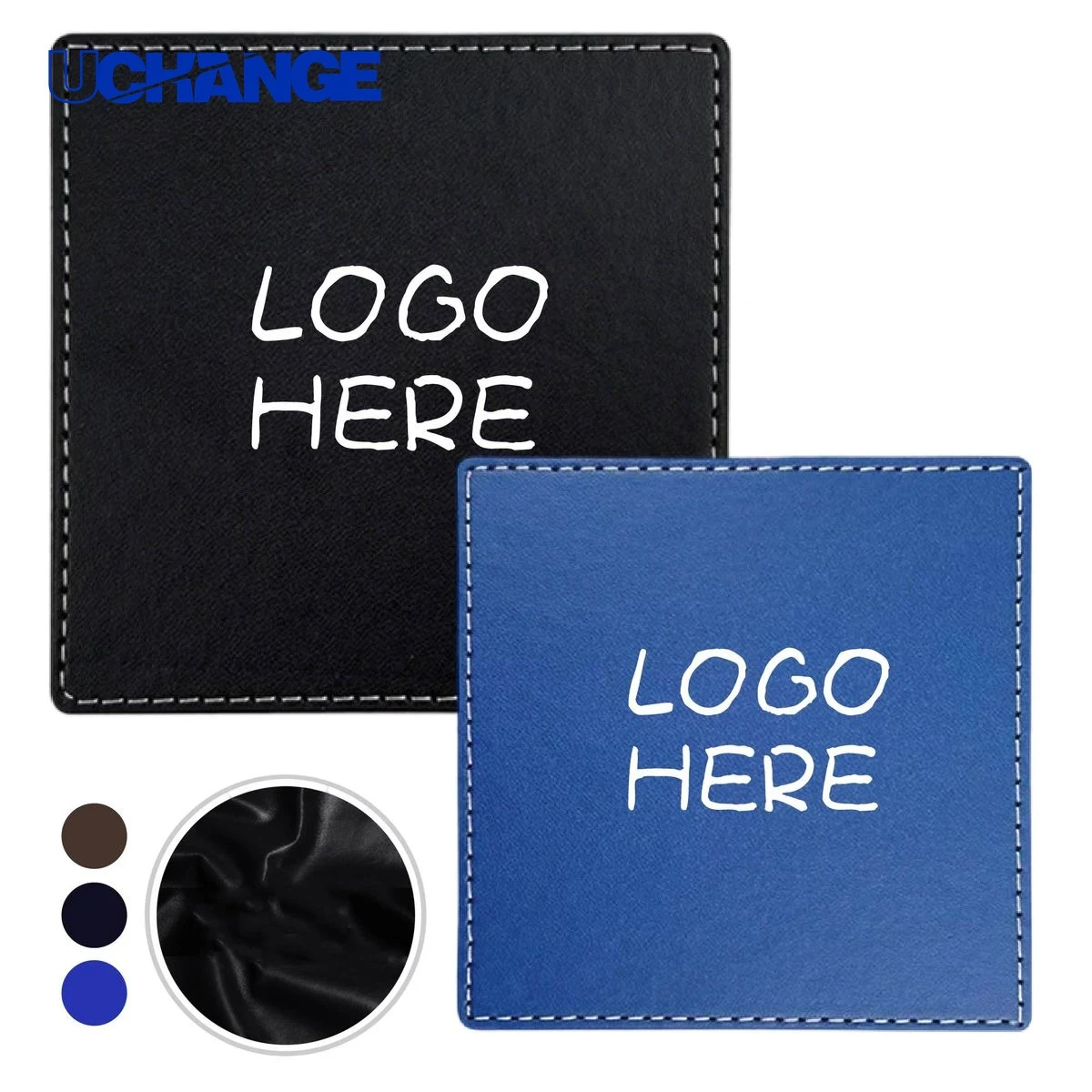 Vintage Leather Coaster Mat 1