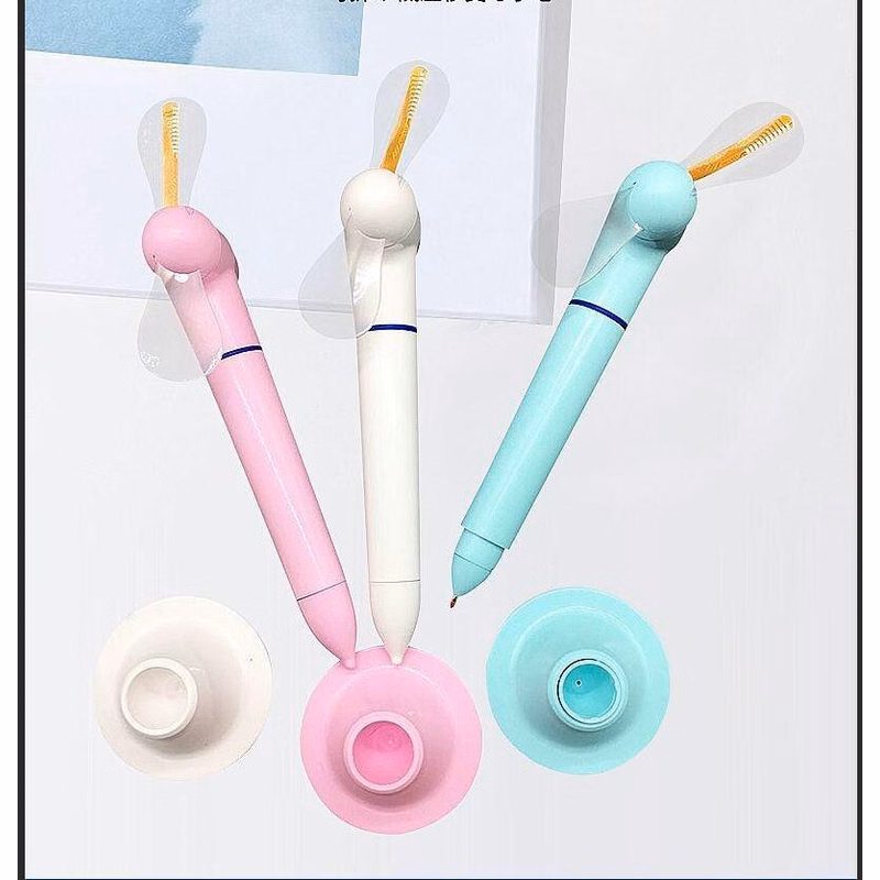 Usb Led Flashing Ballpoint Pen W/ Mini Fan