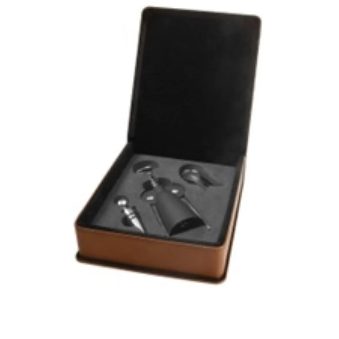 3-pieceLeatherette Wine Tool Set 1