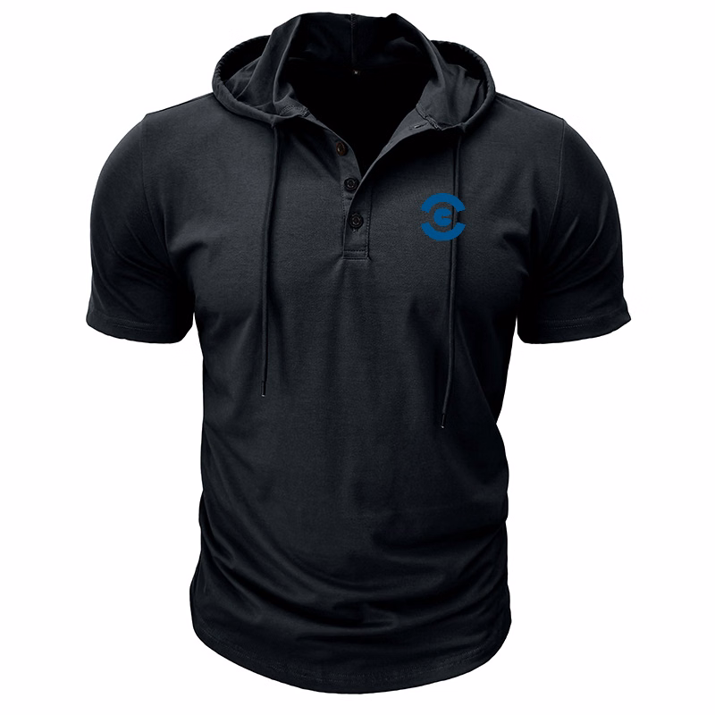 Hooded Short-sleeved T-shirt XL