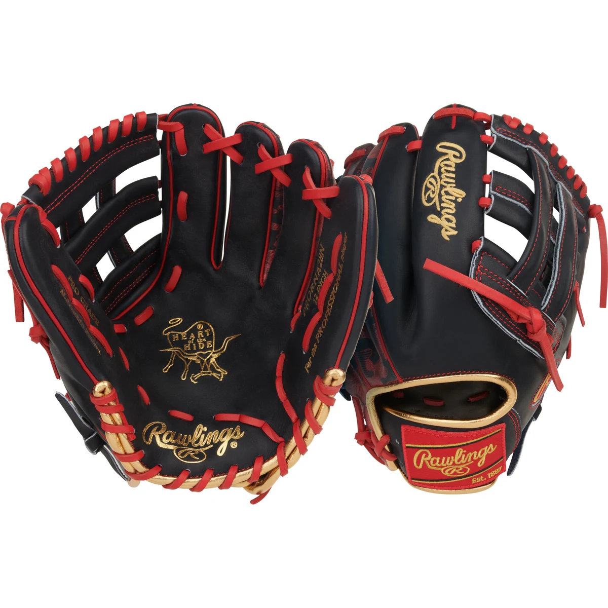 Rawlings Heart of the Hide 12 in Baseball Glove, Utility 1