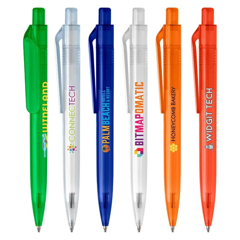 Aqua Click - Eco Recycled PET Plastic Pen - Full Color 1