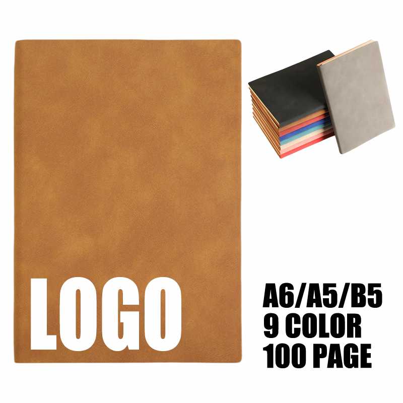 PU Leather A6/A5/B5 Business Travel Journal Notebook