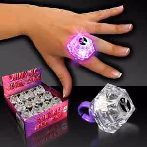 Lighted LED Glow Jewel Ring