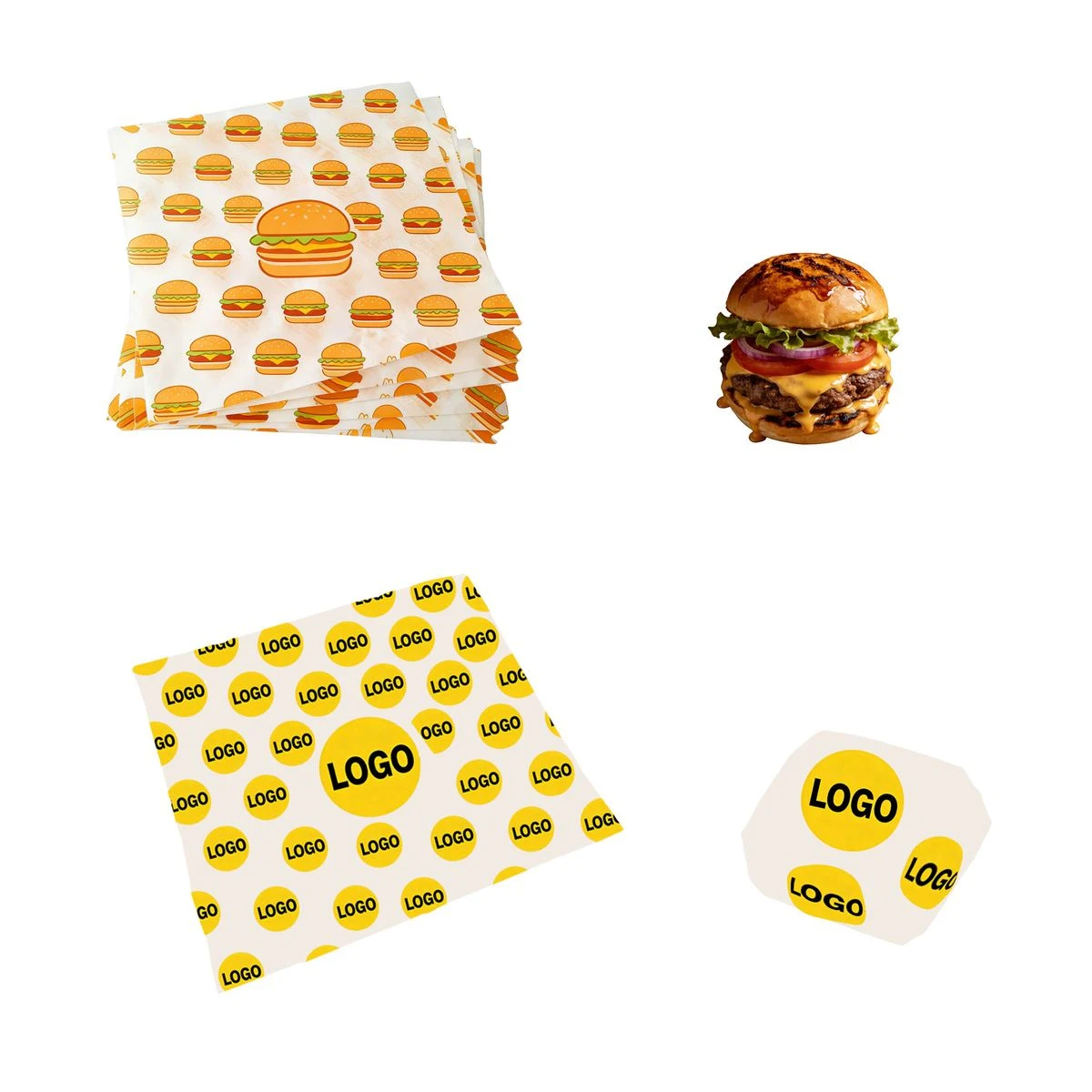 Waterproof Greaseproof Disposable Food Wrapping Paper 1
