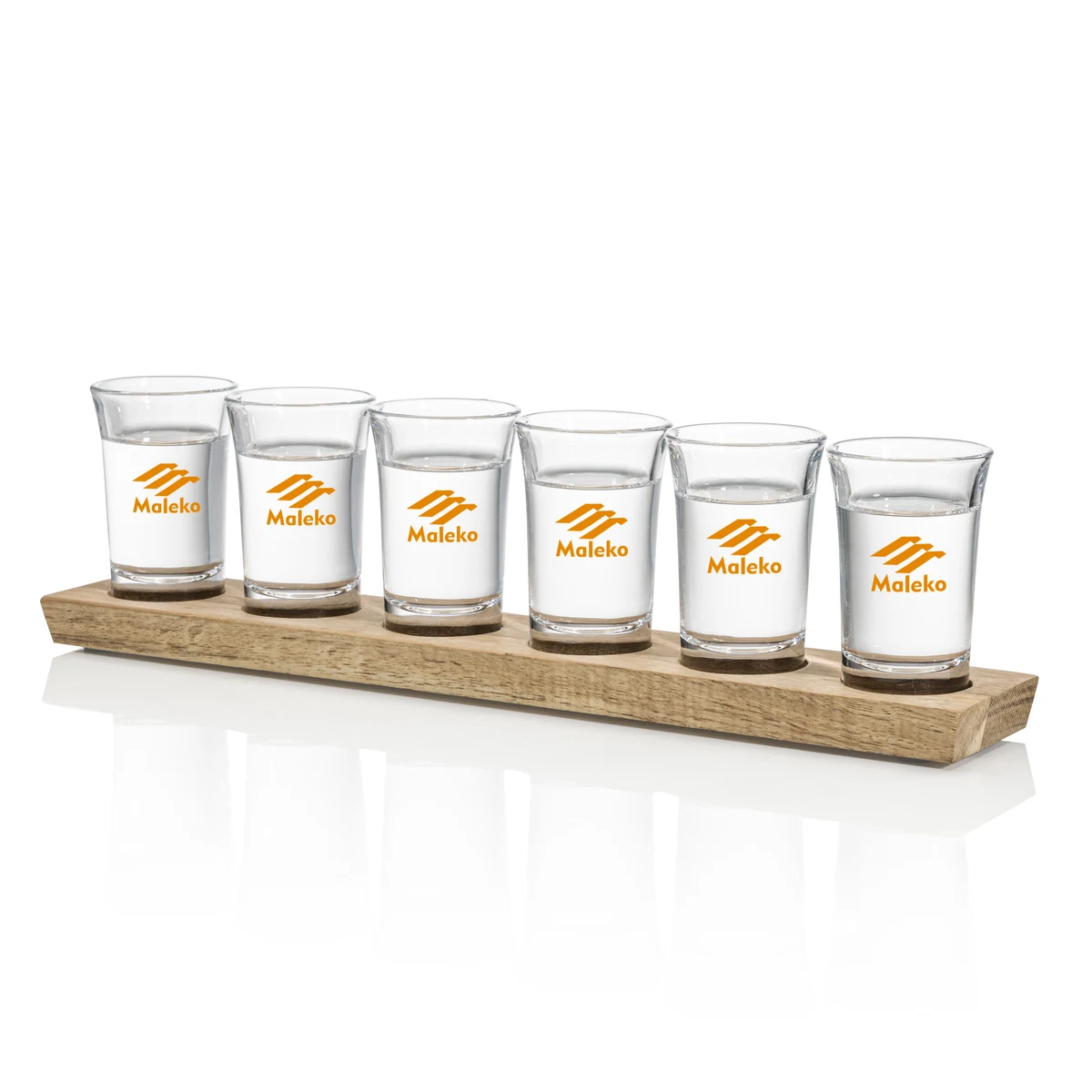 Shot Glasses Set on Acacia - Imprinted 1