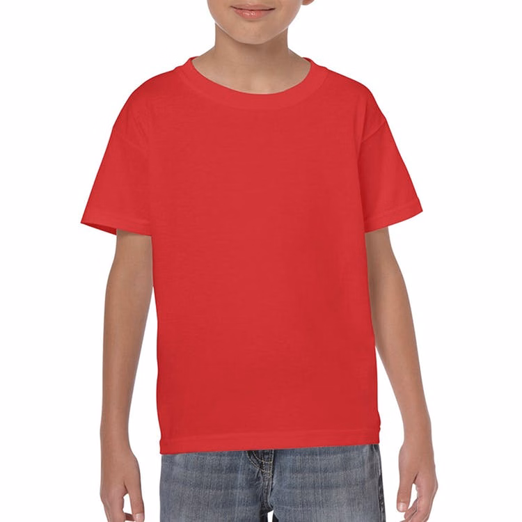 Heavy Cotton Youth T-shirt Red Large