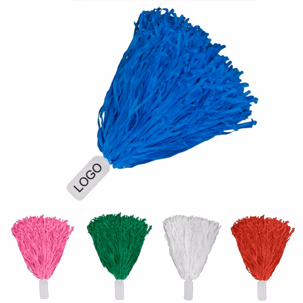 Pom-Poms W/ Plastic Handle