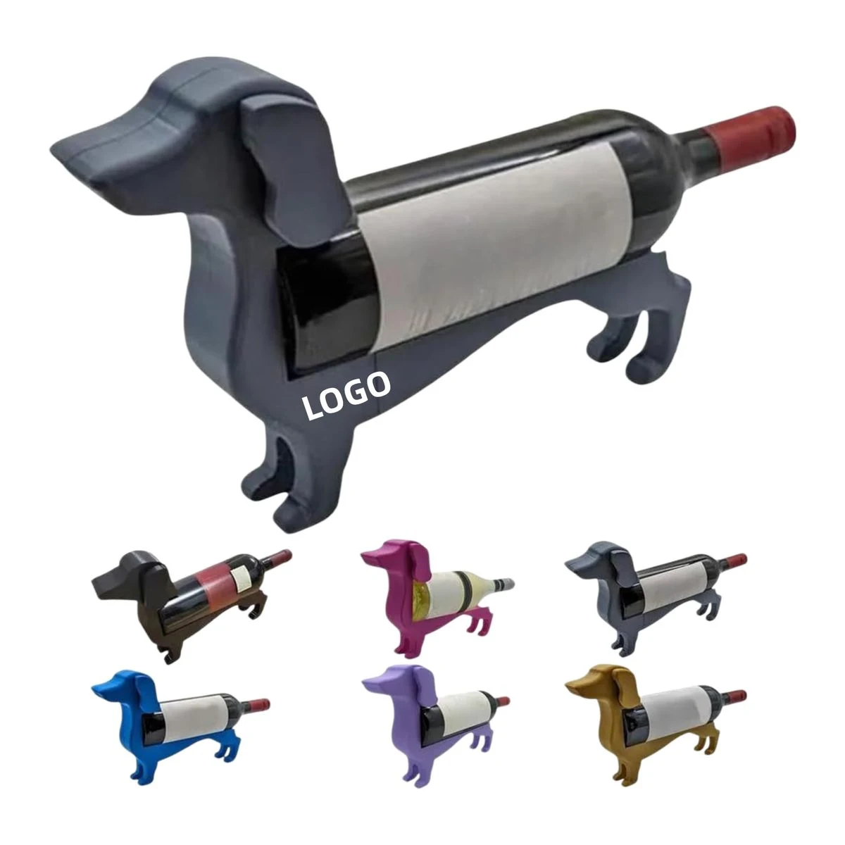 Lifelike Sausage Dog Wine Rack 1