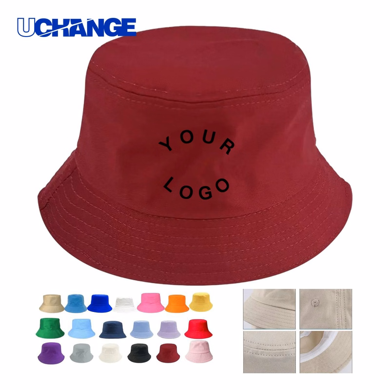 Wide Brim Cotton Bucket Hat Headwear for Travel Use