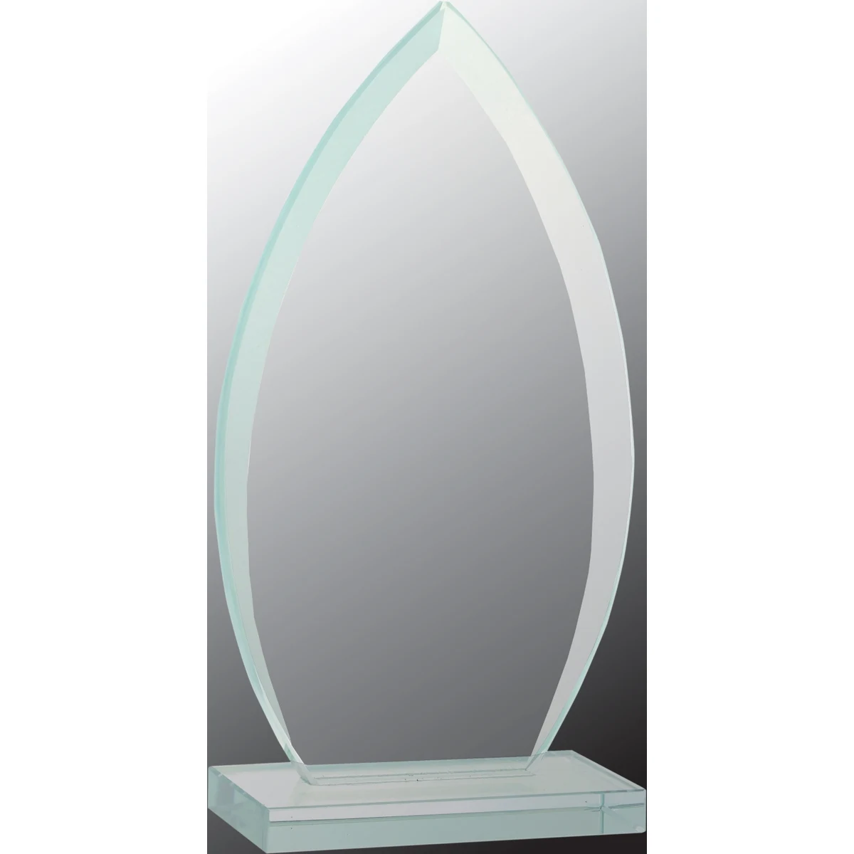 7 3/4" Oval Jade Glass Award 1