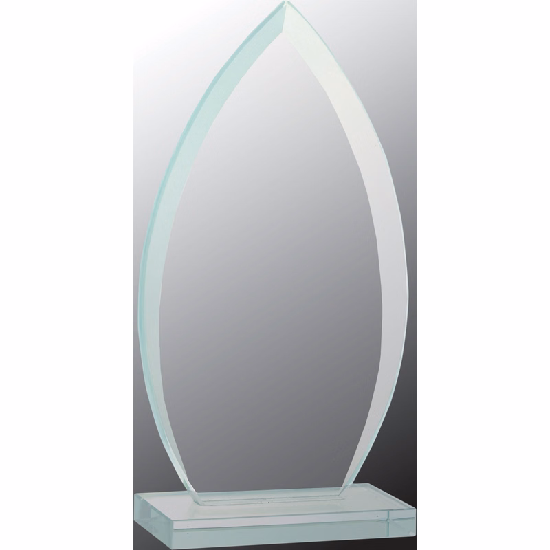 7 3/4" Oval Jade Glass Award
