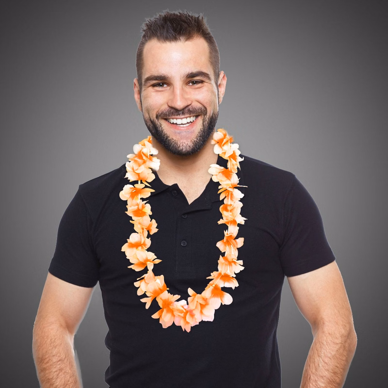 Orange Flower Leis