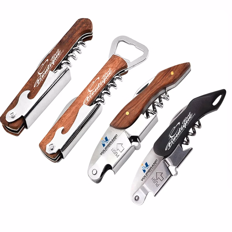 Customizable Mini Wine Bottle Openers With Rosewood Handle