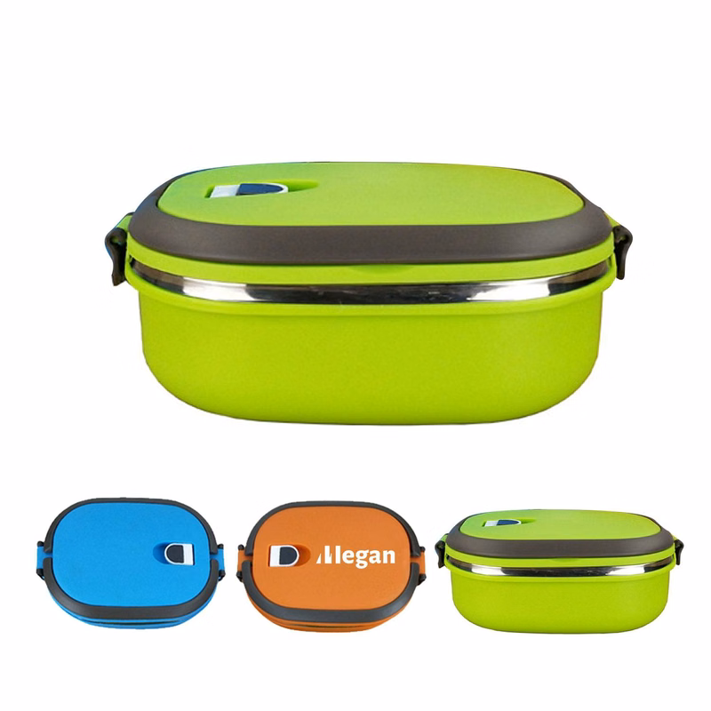 Student Adult Rectangular Sealed Plastic Steel Bento Box