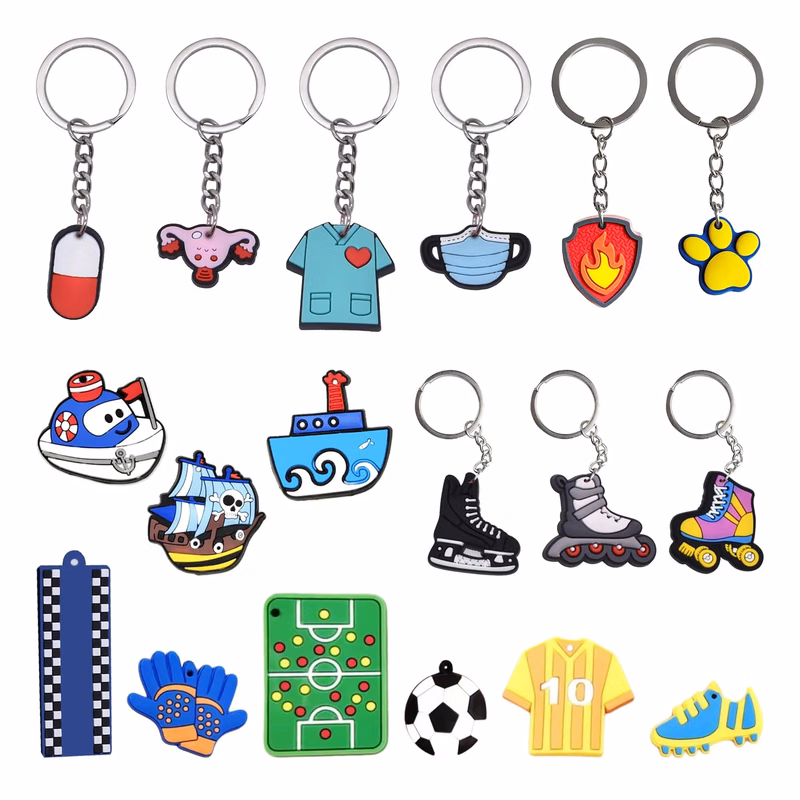 Flexible PVC Soft Keychain