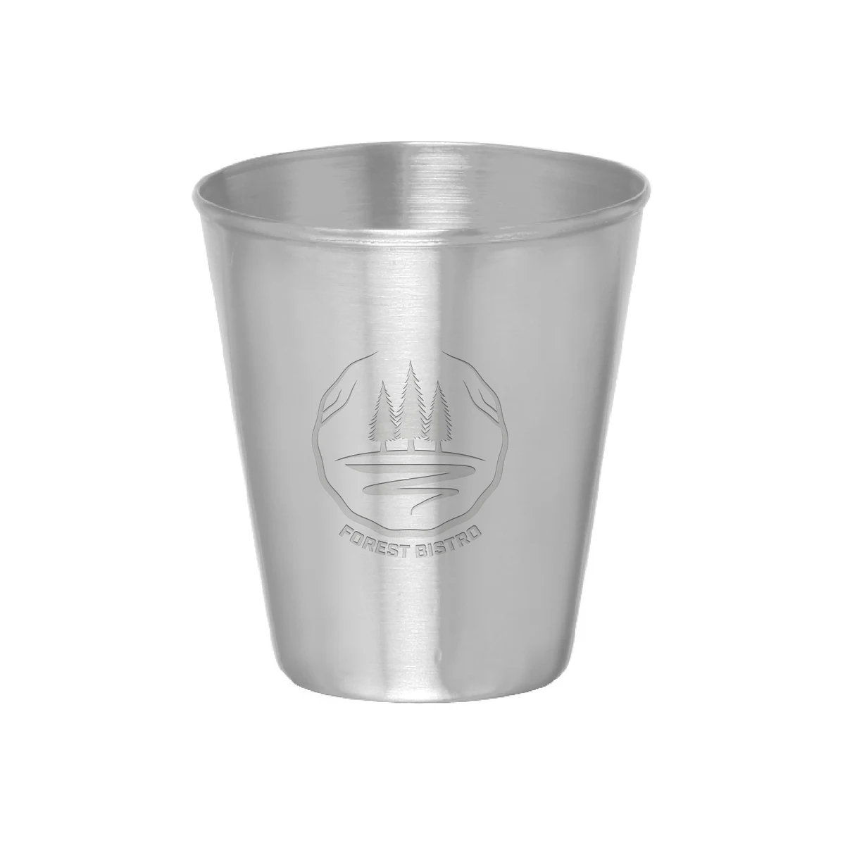 2.5 oz. Metal Shooter Shot Glass (Engraved Imprint) 1