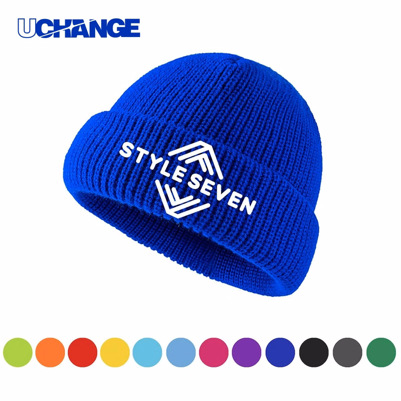 Solid Color Knit Beanie Hat Headwear