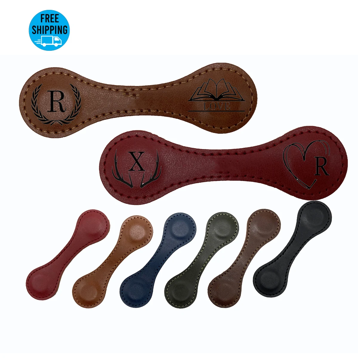 Magnetic Vegan Leather Bookmarks 1