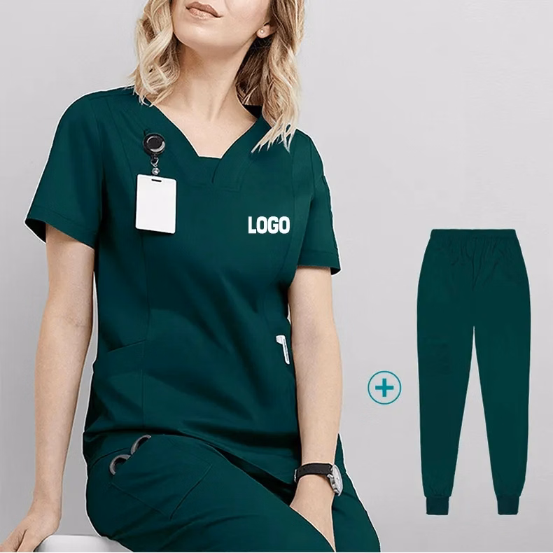 Women's Stretch Medical Scrub Set