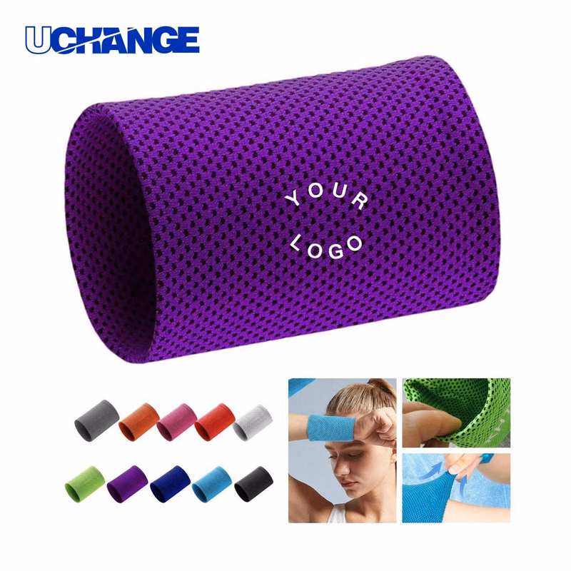 Moisture Wicking Polyester Sports Wristband Band for Training
