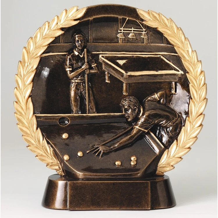 Billiards High Relief Circular Plate Award 1