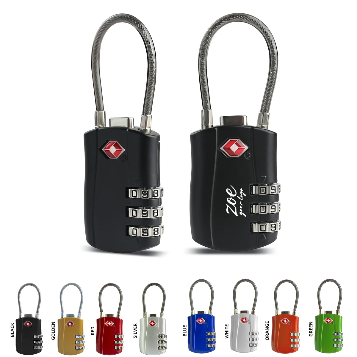 TSA Approved Zinc Alloy 3 Digit Combination Luggage Lock 1