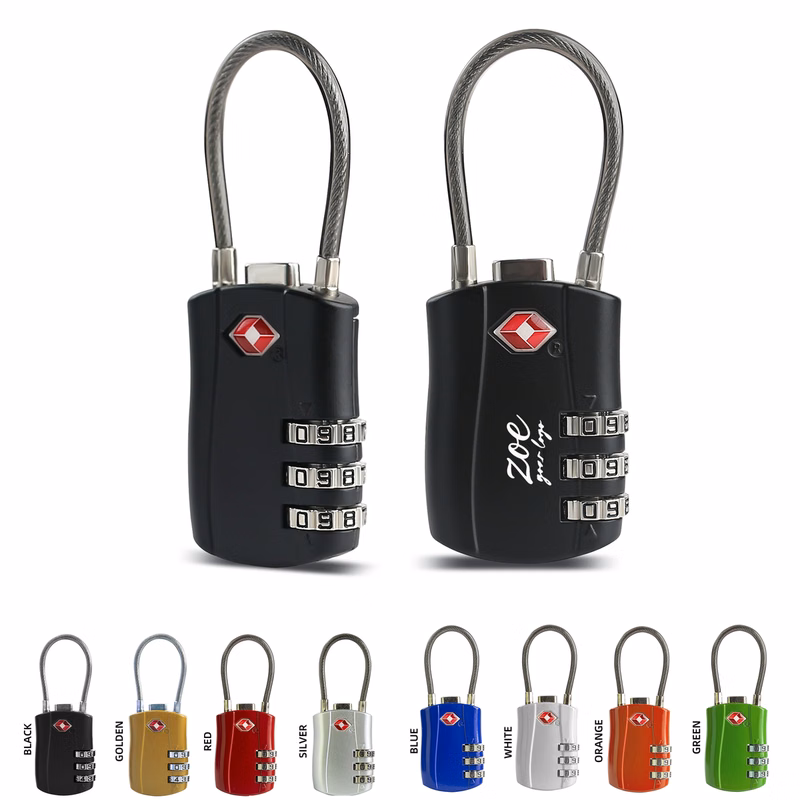 TSA Approved Zinc Alloy 3 Digit Combination Luggage Lock