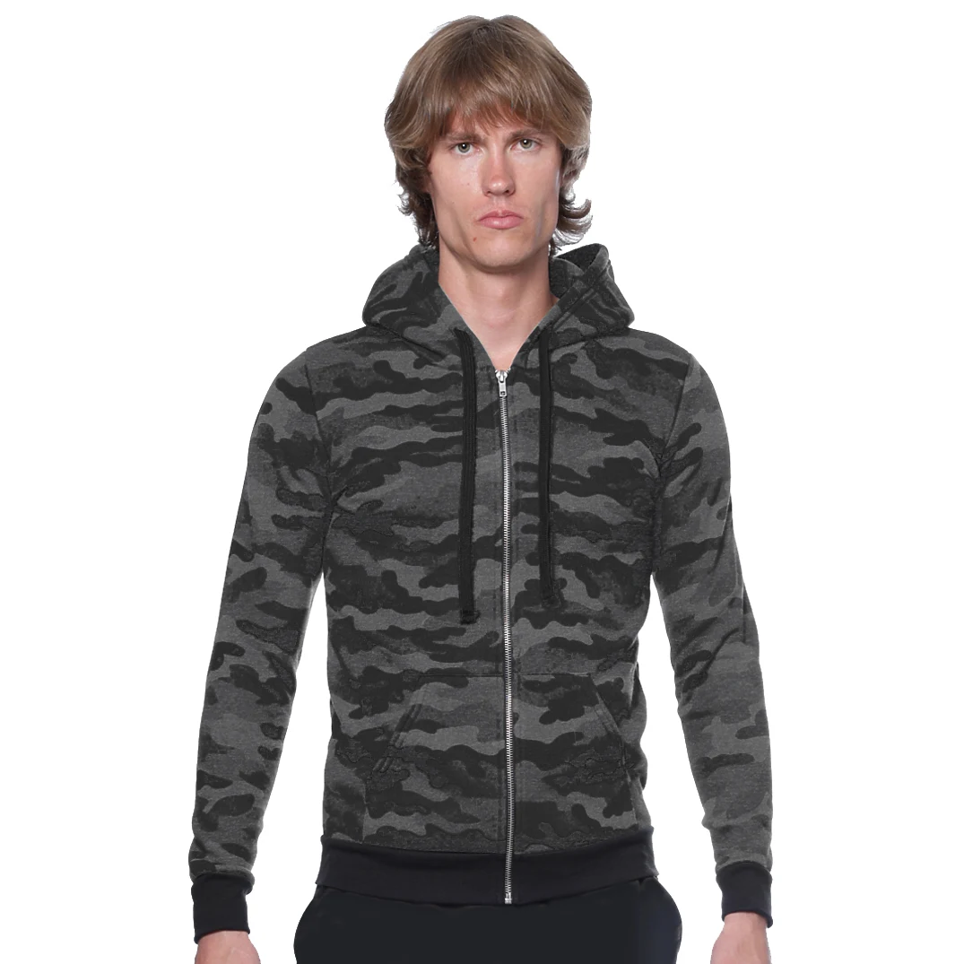 Unisex Triblend Full Zip Camo Hoody 1