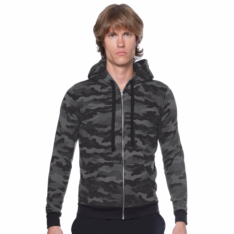 Unisex Triblend Full Zip Camo Hoody