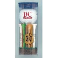 "Top Flite" Golf Ball Tube w/ 1 Golf Ball, 8 Tees & 1 Marker 1