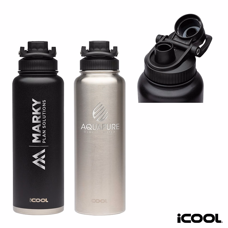 iCOOL® Durango 40 oz. Double Wall, Stainless Steel Water Bottle