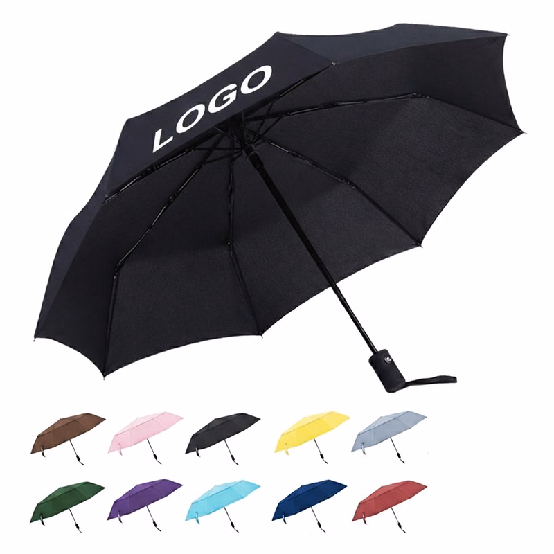 Auto Open 8-Rib Pongee Umbrella