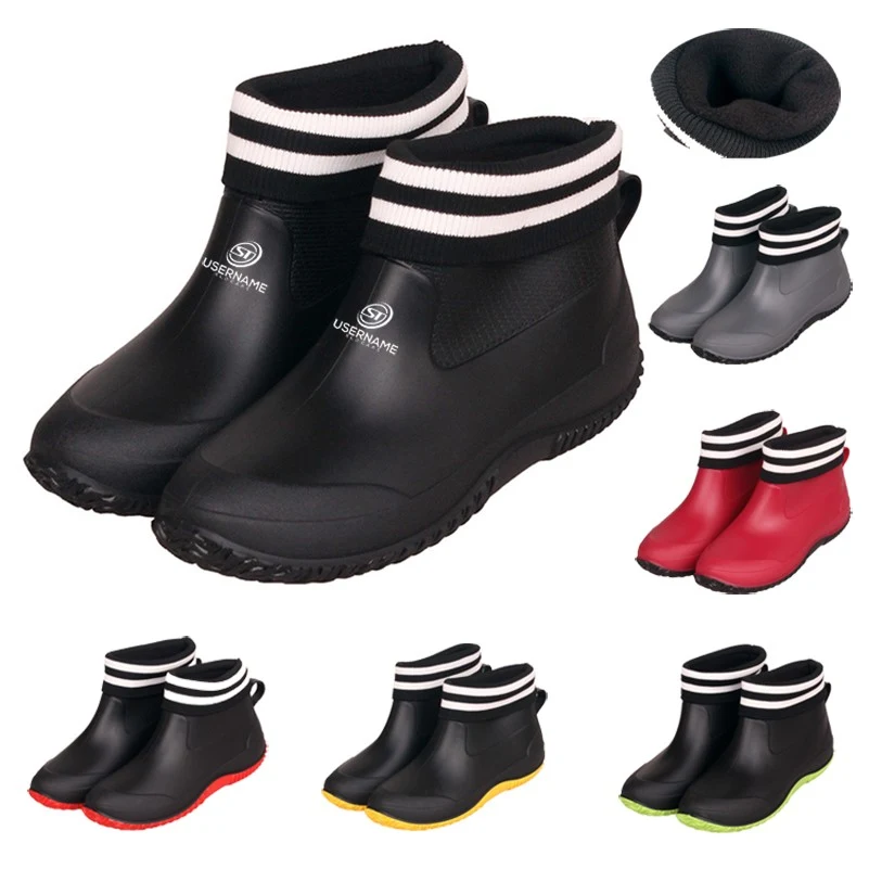 Winter Rain Boots Men Waterproof Shoes 1