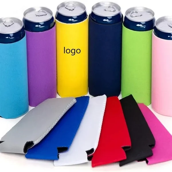 Slim Can Coolers for Events, Gifting and Everyday Use, custom koozie with logo imprint 1