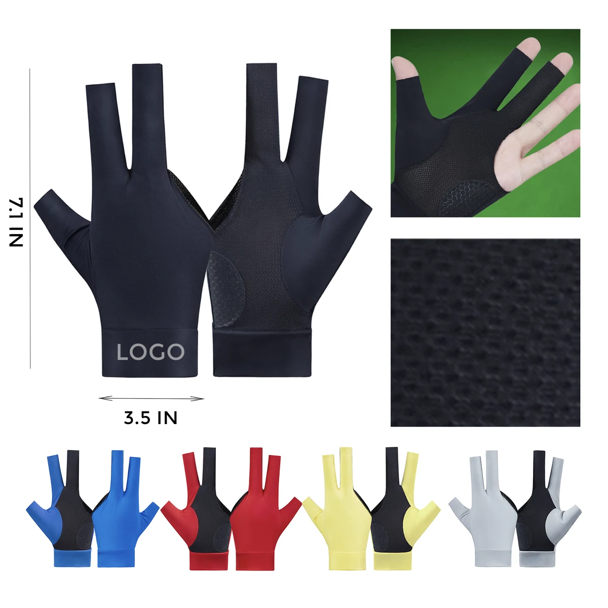MOQ 10 PCS Durable Billiards Gloves 1